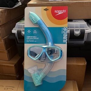 Speedo Junior Mask & Snorkel Set - Aqua Teal